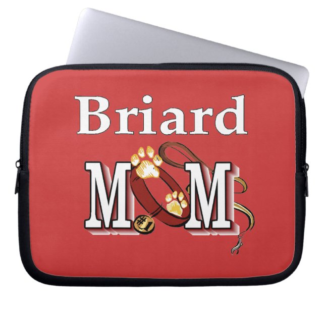 Capa Para Notebook Briard Dog MOM (Frente)