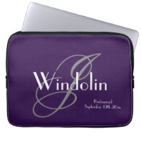 Bridesmaid Gift Monograma e Nome Moderno Legal Chi
