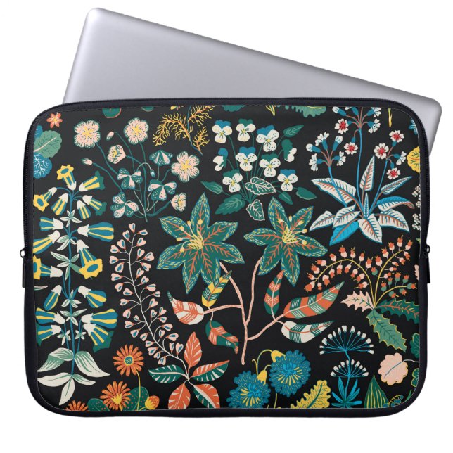 Capa Para Notebook Bright Floral: Random Botânico Sem Vista. (Frente)