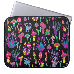 Capa Para Notebook Brilho,alucinogênico,decorativo,cogumelo fantást