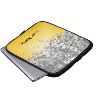 Capa Para Notebook Brilho brilhante do amarelo e do falso
