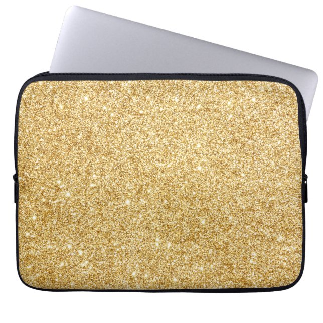 Capa Para Notebook Brilho Dourado do falso elegante (Frente)