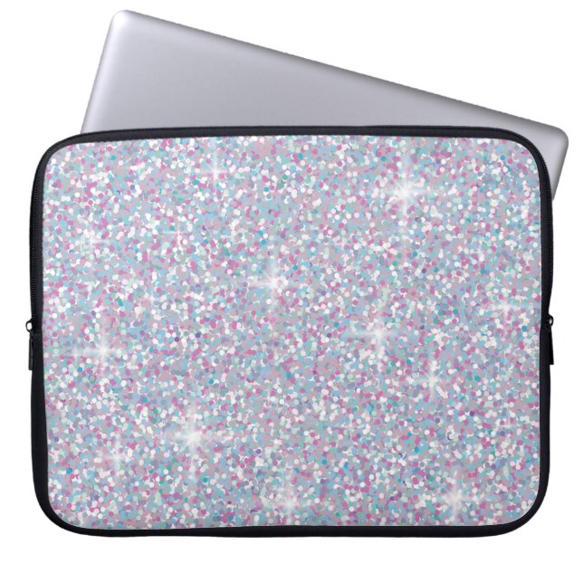 Capa Para Notebook Brilho iridescente branco (Frente)