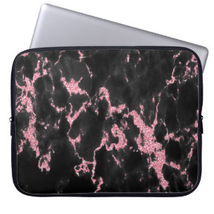 Capa Para Notebook Brilho Preto E Rosa