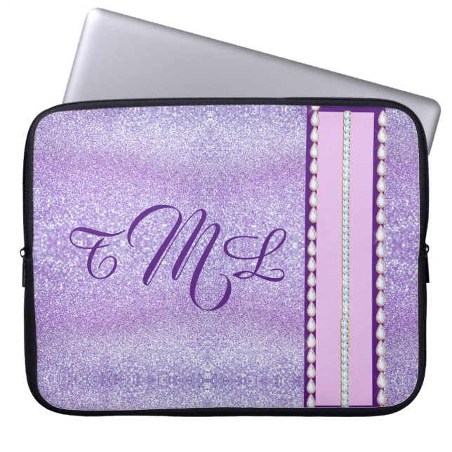 Capa Para Notebook Brilho Roxo (Frente)
