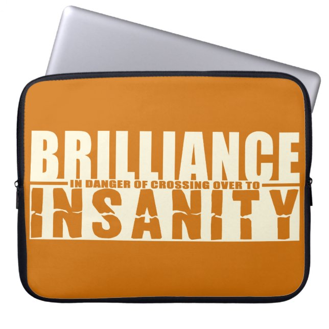 Capa Para Notebook BRILLIANCE VS INSANIDADE bolsa de laptop personali (Frente)