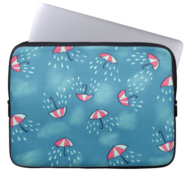 Capa Para Notebook Brincadeiras de Cartoon Padrão de Guarda-chuva (Frente)