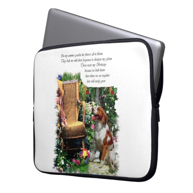 Capa Para Notebook Brittany Spaniel Gifts (Frente Esquerda)
