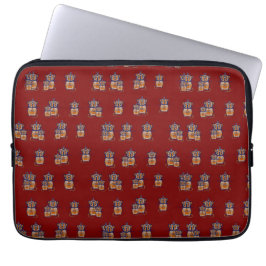 Capa Para Notebook Brown Mouse pattern Curtain