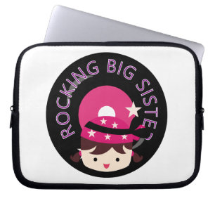 Capa Para Notebook Brunette Rocking Big Sister