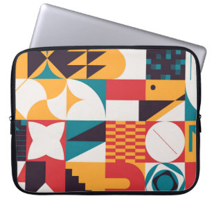 Capa Para Notebook Brutalism art inspired abstract pattern made with