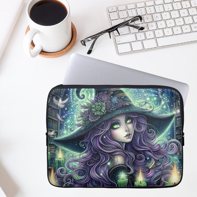 Capa Para Notebook Bruxa Celestial Mística (Criador carregado)
