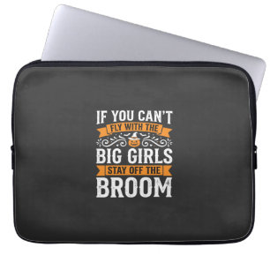Capa Para Notebook Bruxa de Vassoura para Meninas Grandes no Hallowee