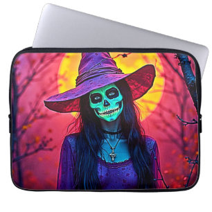Capa Para Notebook Bruxa do Halloween com Design