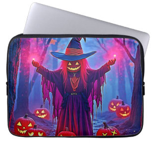 Capa Para Notebook Bruxa Misteriosa na Design de Florestas Encantadas