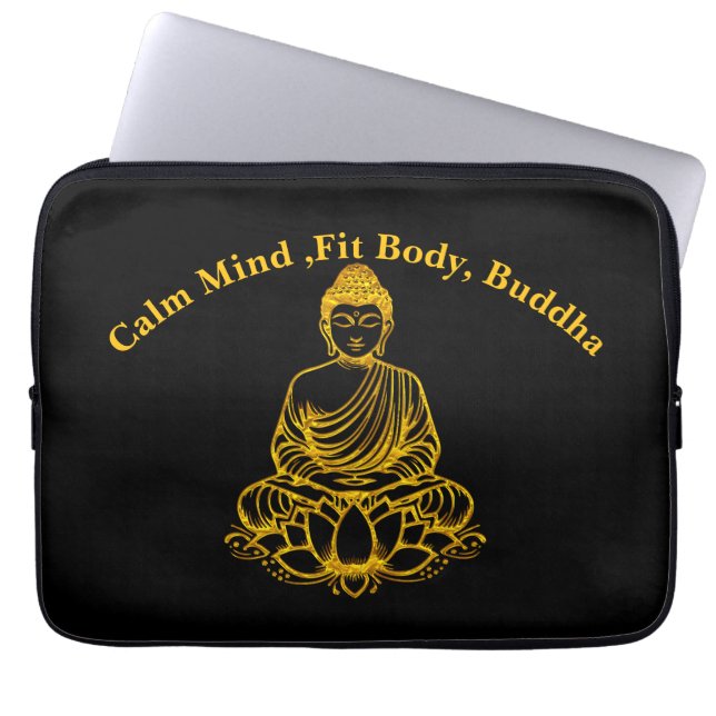 Capa Para Notebook Buda em Lotus Pose (Frente)