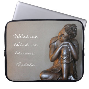 Capa Para Notebook Buddha de prata calmo