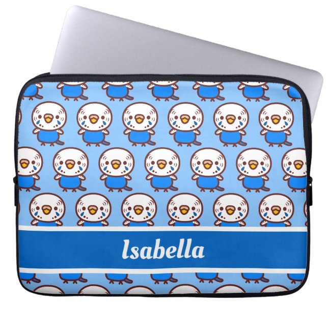 Capa Para Notebook Budgerigar / Mulher de cobalto normal (Frente)