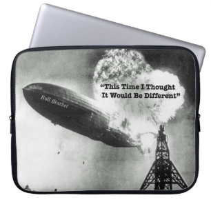 Capa Para Notebook Bull Market Crash Humor