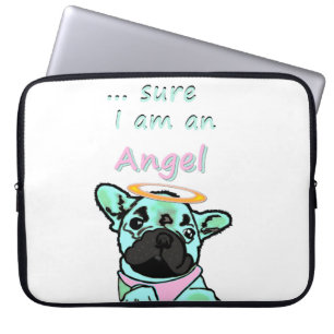 Capa Para Notebook Bulldogue Francês Anjo