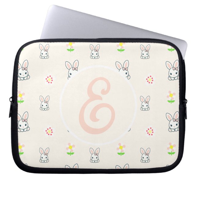 Capa Para Notebook Bunny Bloom Delight (Frente)
