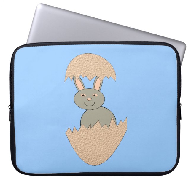 Capa Para Notebook Bunny Hatching de Ovo Saco Laptop Estranho (Frente)