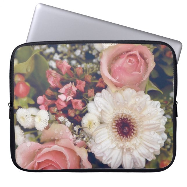 Capa Para Notebook Buquê De Flores Rosas Românticas (Frente)