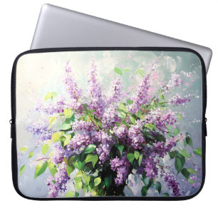 Capa Para Notebook Buquê de Lilás em Flor de Lavanda