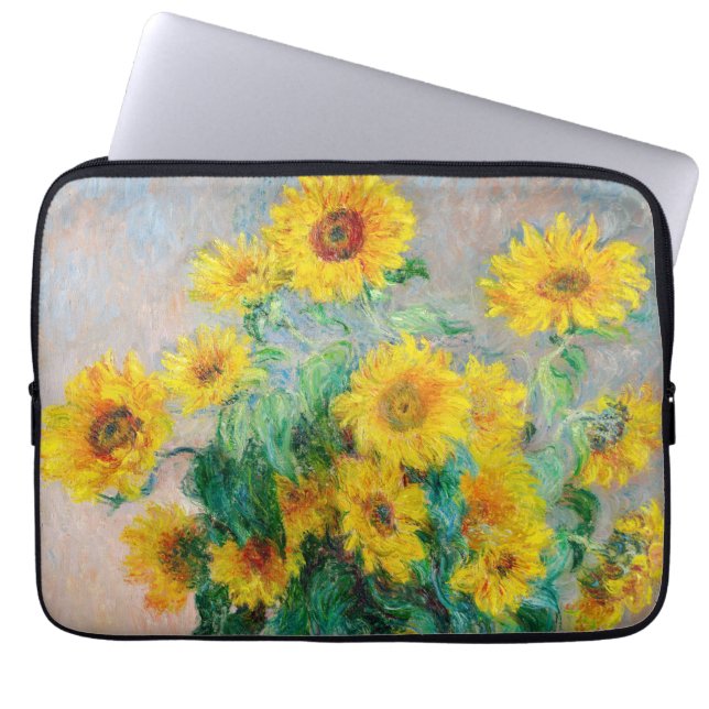 Capa Para Notebook Buquê de Sunflower Claude Monet (Frente)
