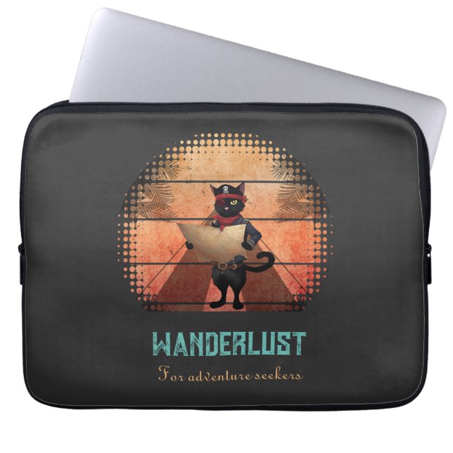 Capa Para Notebook Busca Sunset do gatinho Buccaneer (Frente)