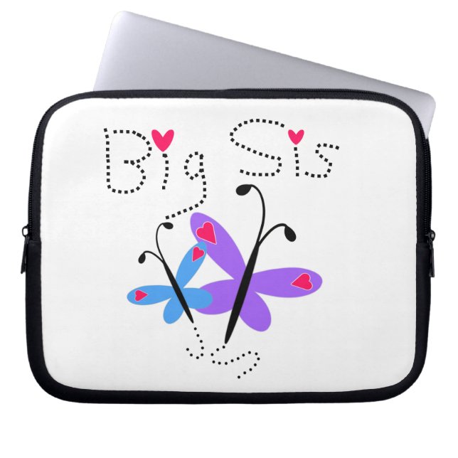 Capa Para Notebook Butterflies Big Sis Gifts (Frente)