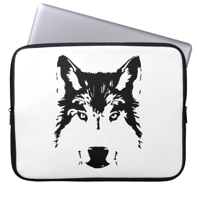 Capa Para Notebook Cabeça de lobo (Frente)