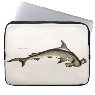 Capa Para Notebook Cabeça de martelo velha do tubarão de Hammerhead