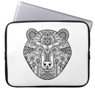 Capa Para Notebook Cabeça do urso do estilo