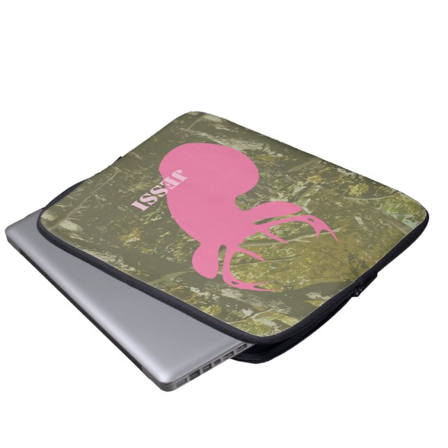 Capa Para Notebook Cabeça dos cervos & saco cor-de-rosa dos (Frente Inferior)