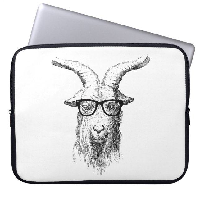 Capa Para Notebook Cabra do hipster (Frente)