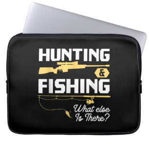 Capa Para Notebook Caça e Pesca - O que mais existe - Fishe engraçado