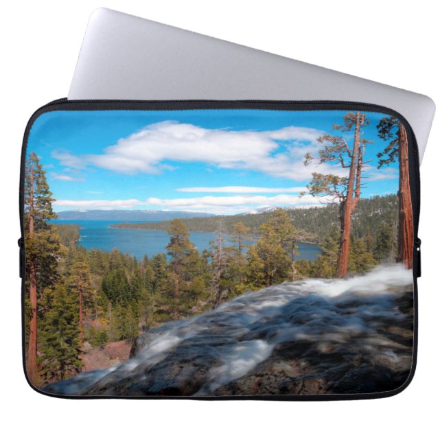 Capa Para Notebook Cachoeira Eagle Creek, South Lake Tahoe (Frente)