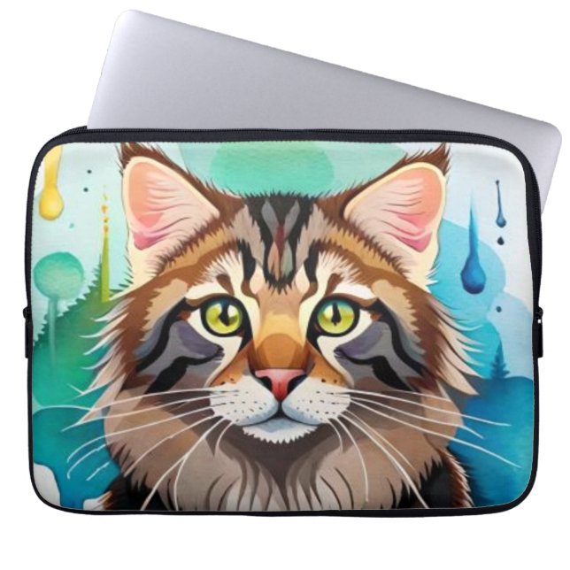 Capa Para Notebook Cachorro bonito fecha (Frente)