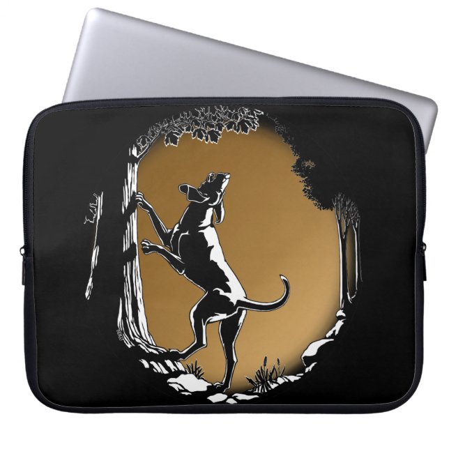 Capa Para Notebook Cachorro Cachorro Cachorro Caçador Bolsa de laptop (Frente)