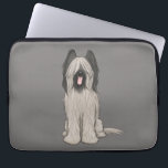 Capa Para Notebook Cachorro de Cartoon Briard<br><div class="desc">Desenho de Briard Bonito</div>