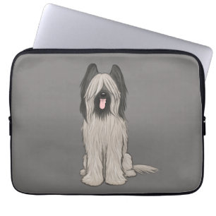 Capa Para Notebook Cachorro de Cartoon Briard