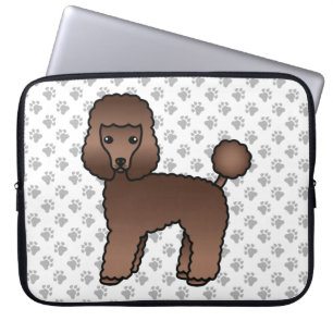 Capa Para Notebook Cachorro de Cartoon Castanho