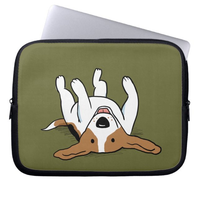 Capa Para Notebook Cachorro de Cartoon de Beagle (Frente)