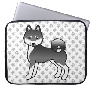 Capa Para Notebook Cachorro De Cartoon Klee Kai Cute, De Cartoon Bran