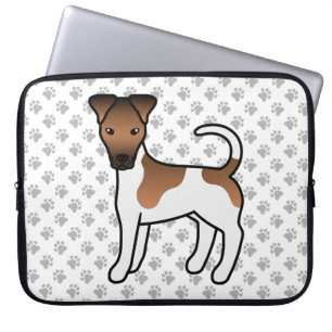 Capa Para Notebook Cachorro De Cartoons De Coroa Branca E Suave