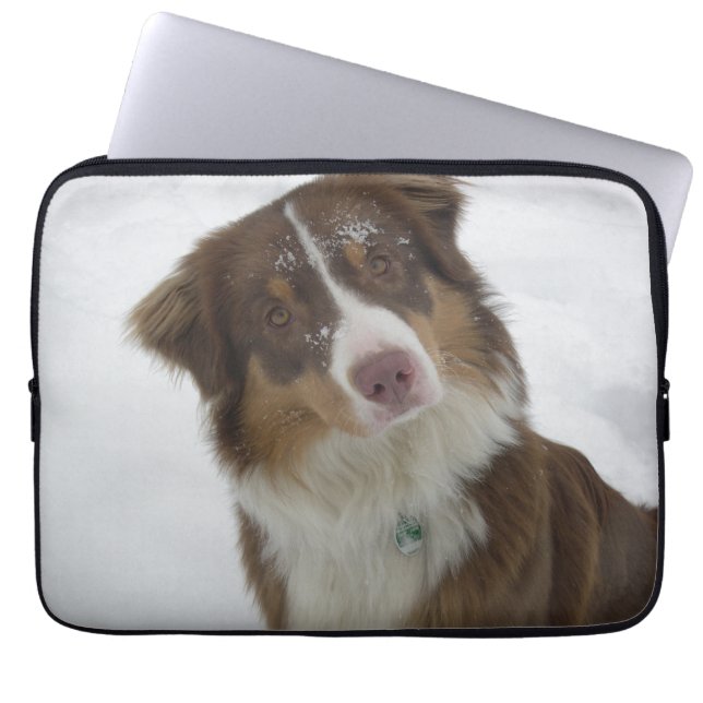 Capa Para Notebook Cachorro de Neve (Frente)