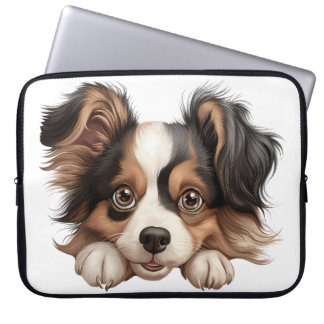 CAPA PARA NOTEBOOK CACHORRO DE PAPILÃO CUTO