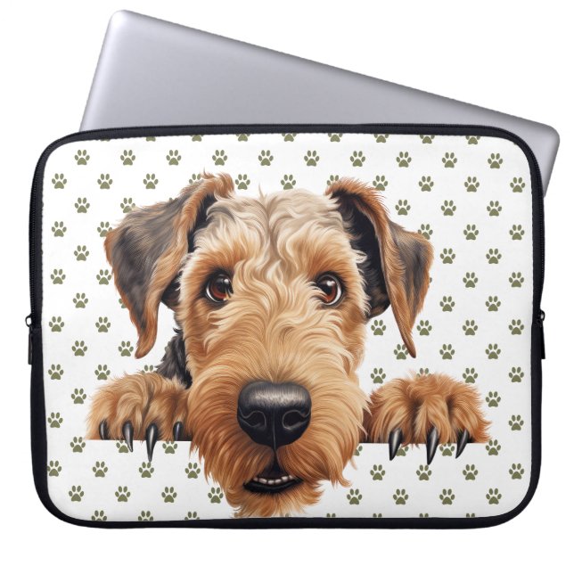 CAPA PARA NOTEBOOK CACHORRO DO TERRIER AERONÁUTICO BROWN PEETING (Frente)