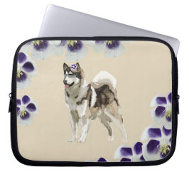 Capa Para Notebook Cachorro, Husky Cachorro Arte Neoprene Capinha de